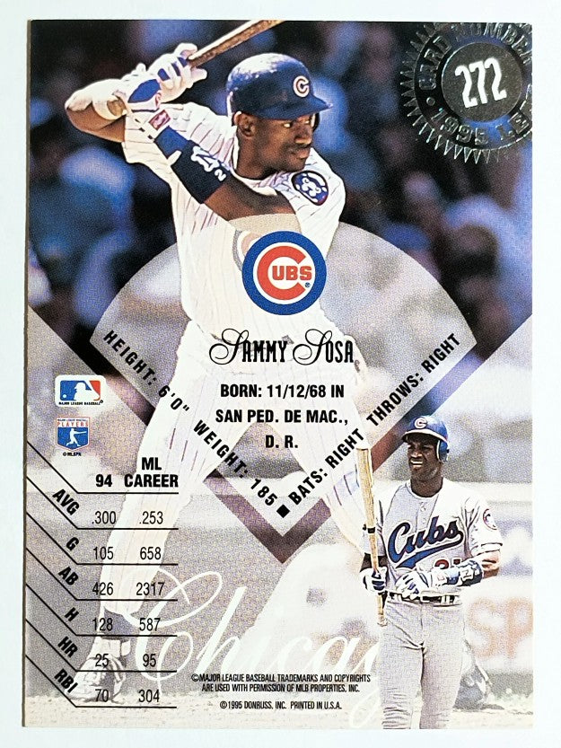 1995 Leaf #272 Sammy Sosa