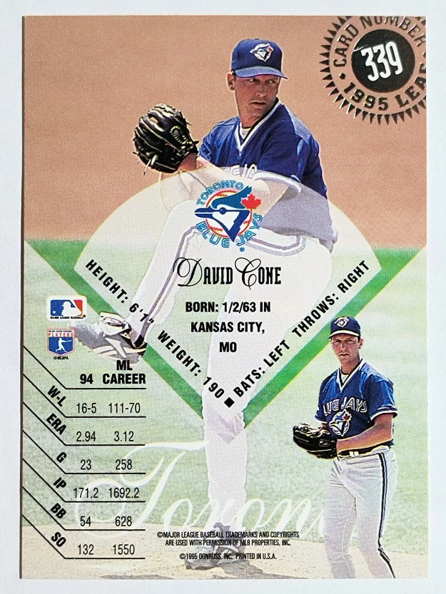 1995 Leaf #339 David Cone