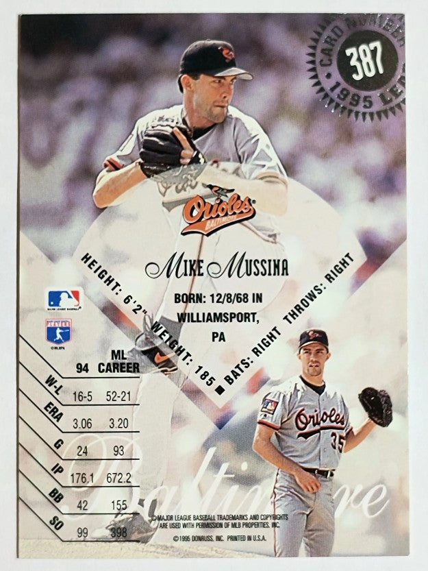 1995 Leaf #387 Mike Mussina