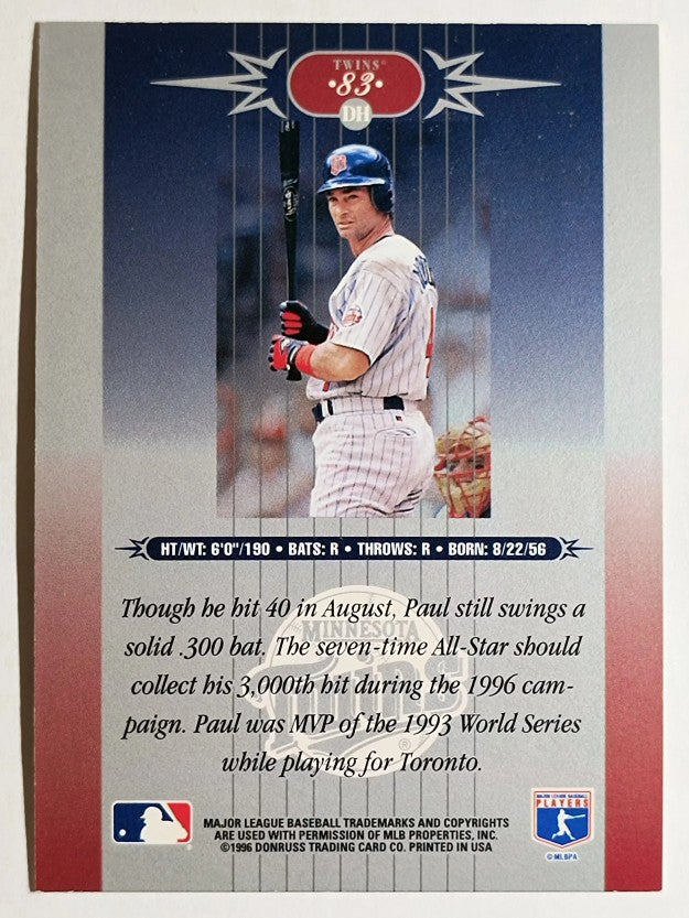 1996 Leaf Limited #83 Paul Molitor