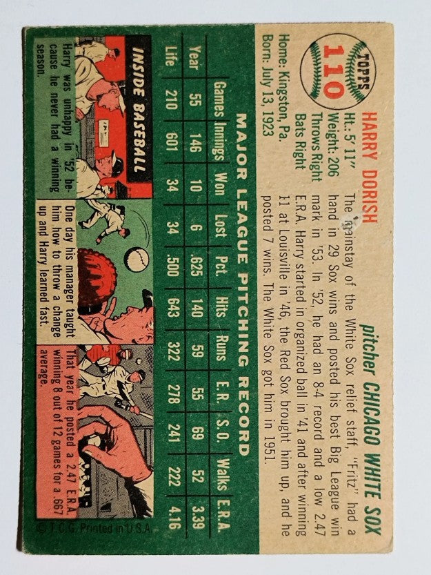 1954 Topps #110 Harry Dorish (VGEX)
