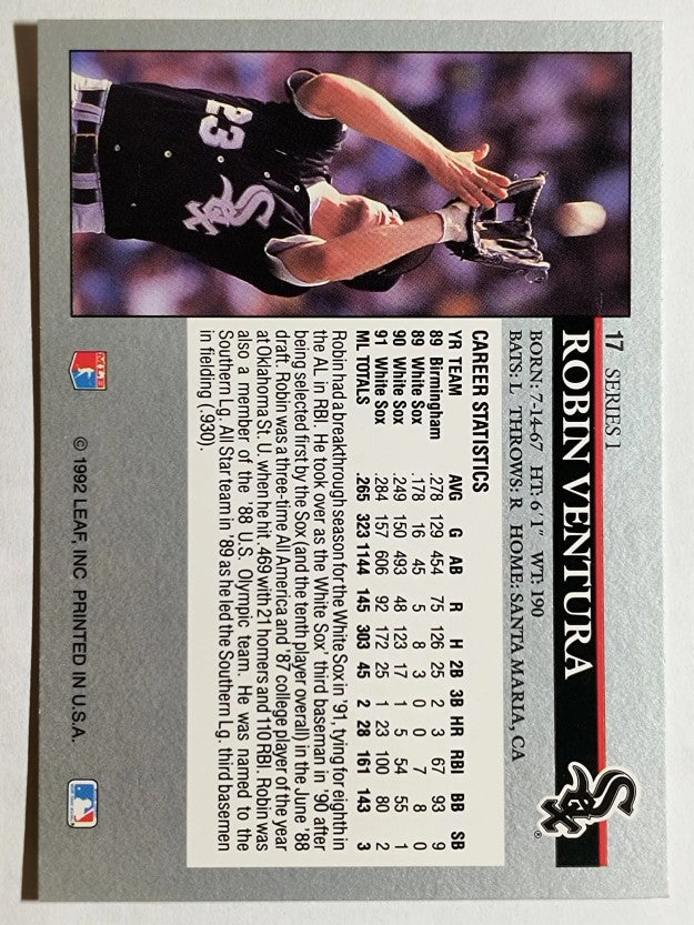 1992 Leaf #17 Robin Ventura