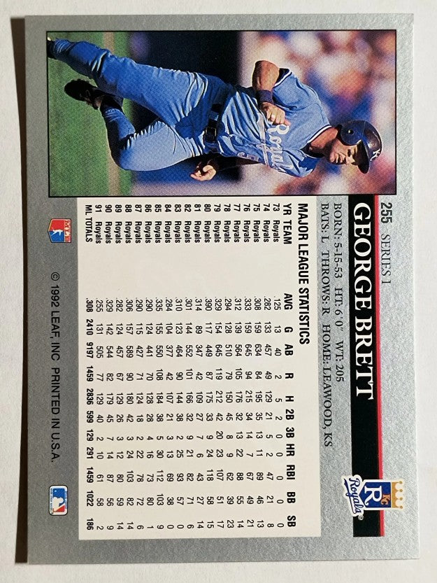 1992 Leaf #255 George Brett