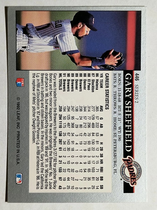 1992 Leaf #446 Gary Sheffield