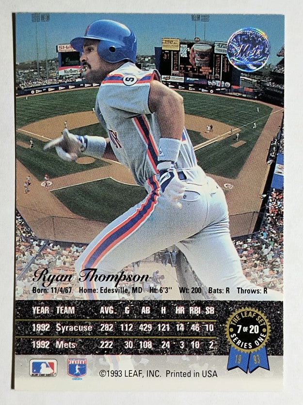 1993 Leaf Gold Rookies #R7 Ryan Thompson