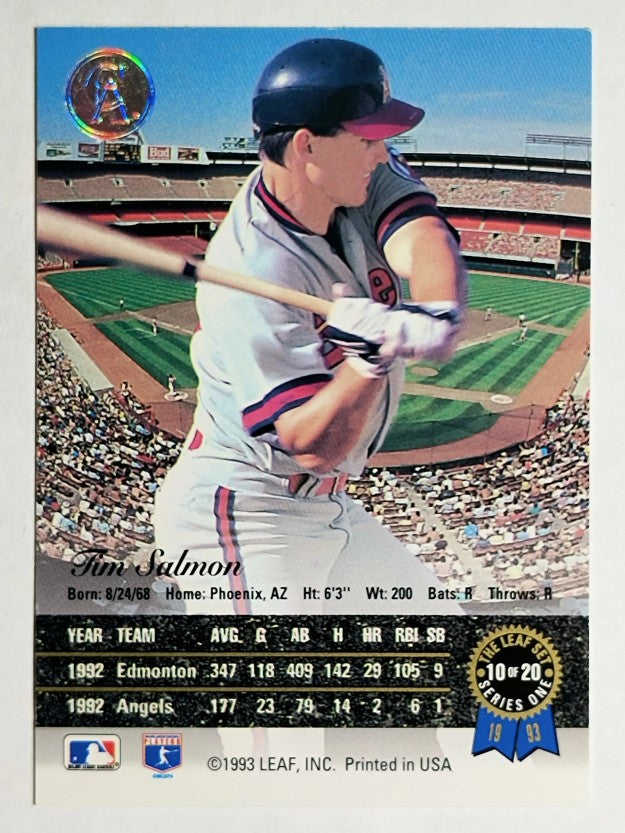 1993 Leaf Gold Rookies #R10 Tim Salmon (NM)
