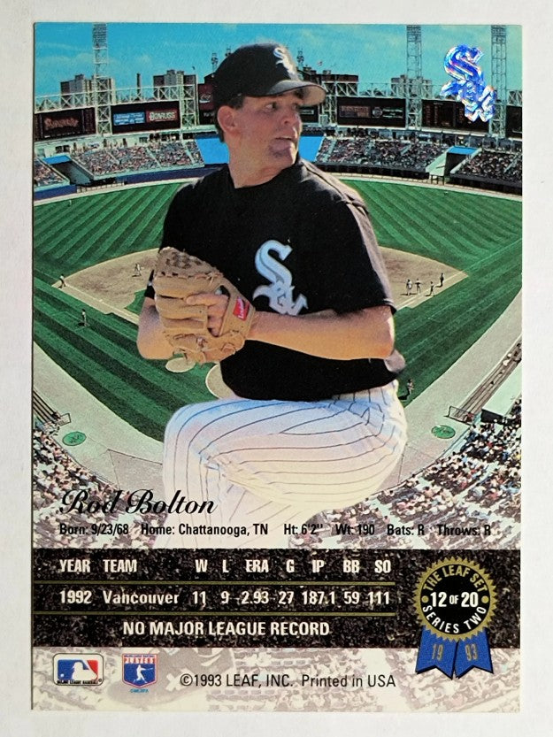 1993 Leaf Gold Rookies #R12 Rod Bolton