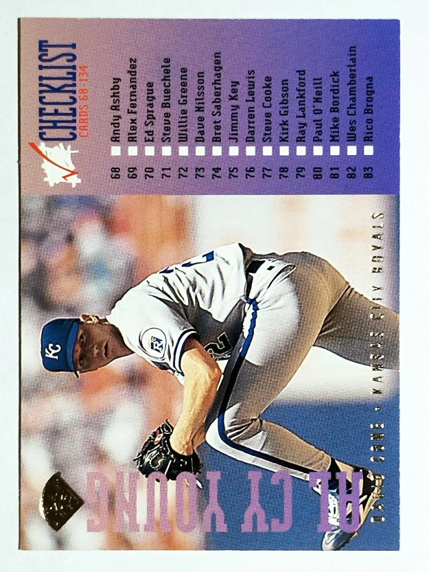 1995 Leaf Checklists #2 David Cone