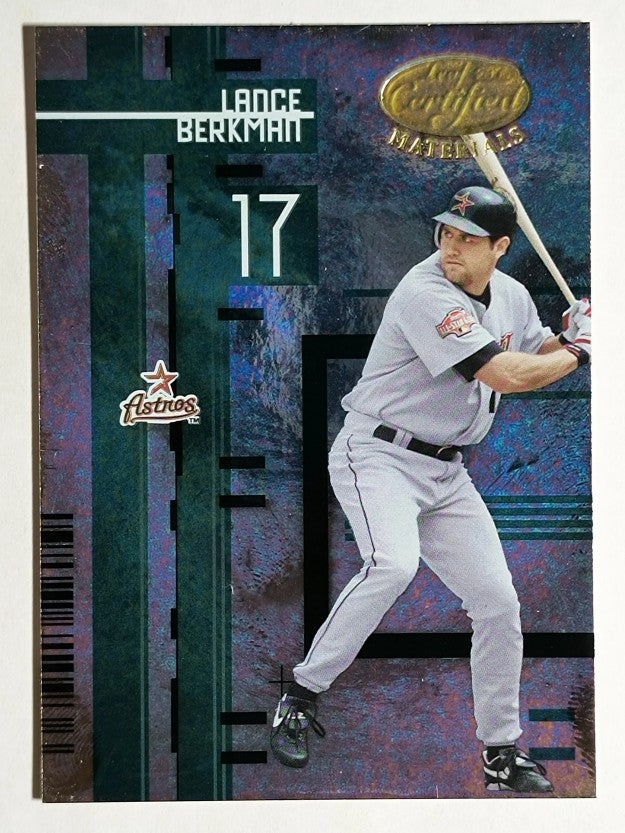 2005 Leaf Certified Materials #93 Lance Berkman