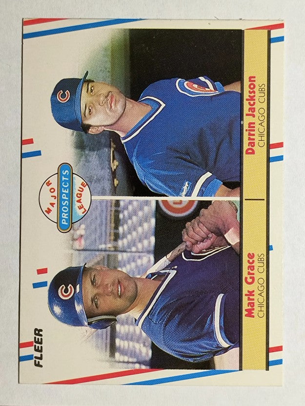 1988 Fleer #641 Mark Grace RC/Darrin Jackson