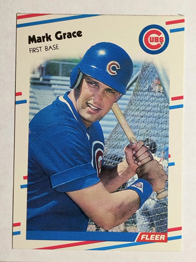 1988 Fleer Update #U77 Mark Grace