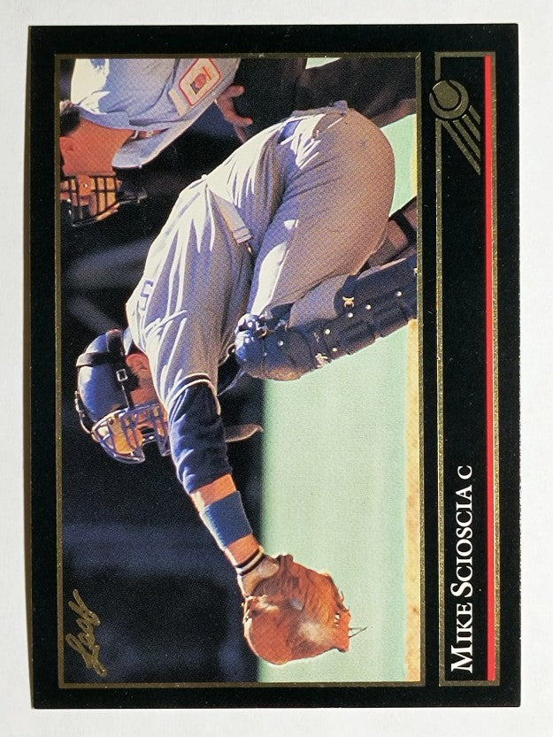 1992 Leaf Black Gold #165 Mike Scioscia