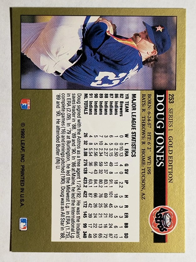 1992 Leaf Black Gold #253 Doug Jones