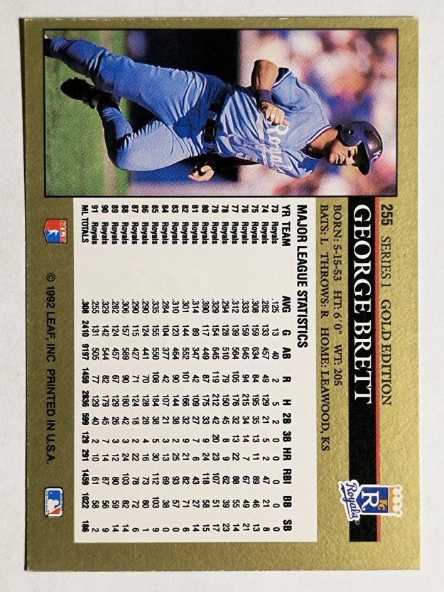 1992 Leaf Black Gold #255 George Brett (NM)