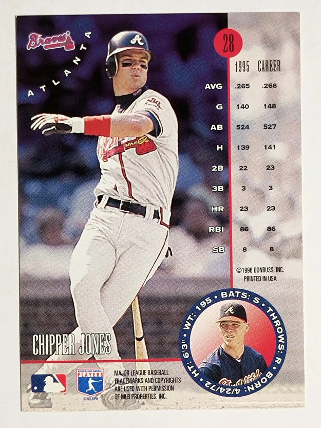 1996 Leaf #28 Chipper Jones