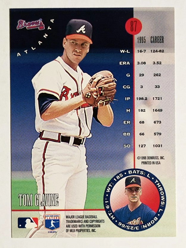 1996 Leaf #87 Tom Glavine