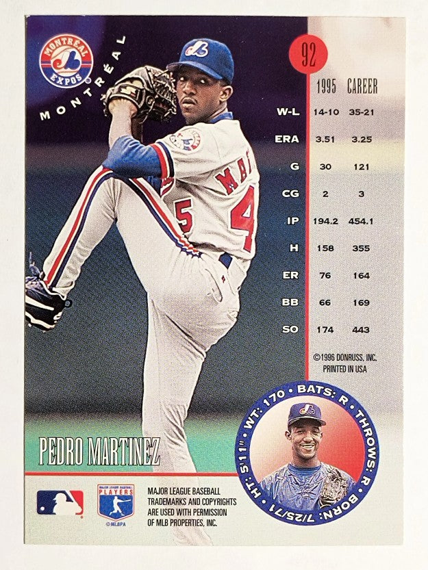 1996 Leaf #92 Pedro Martinez