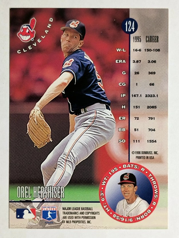 1996 Leaf #124 Orel Hershiser
