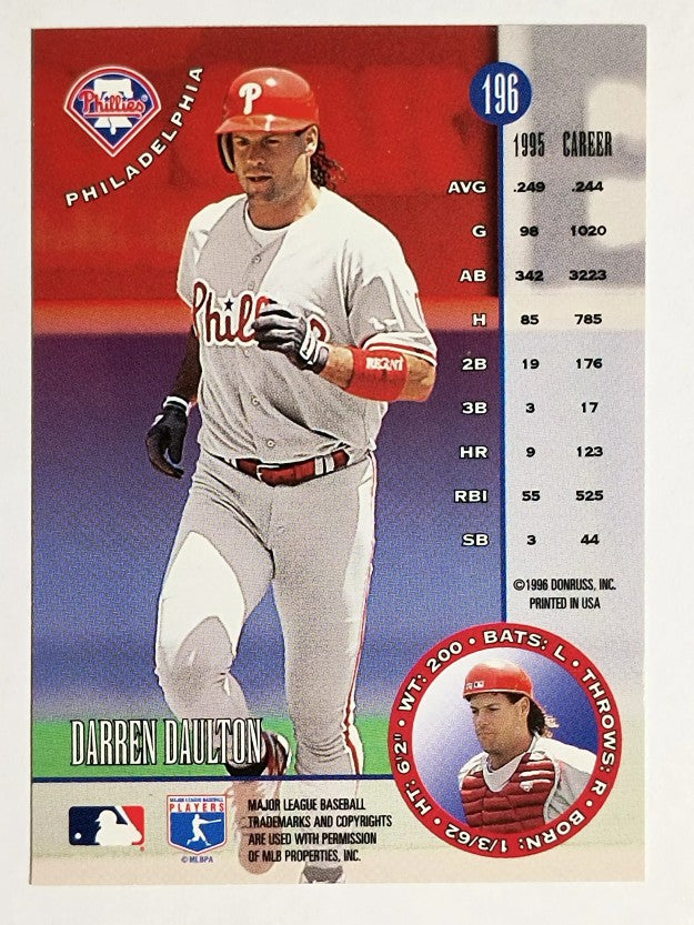 1996 Leaf #196 Darren Daulton