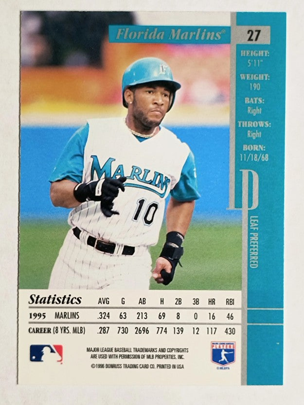 1996 Leaf Preferred #27 Gary Sheffield