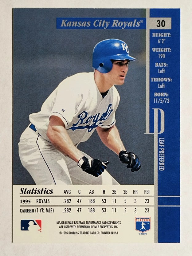 1996 Leaf Preferred #30 Johnny Damon