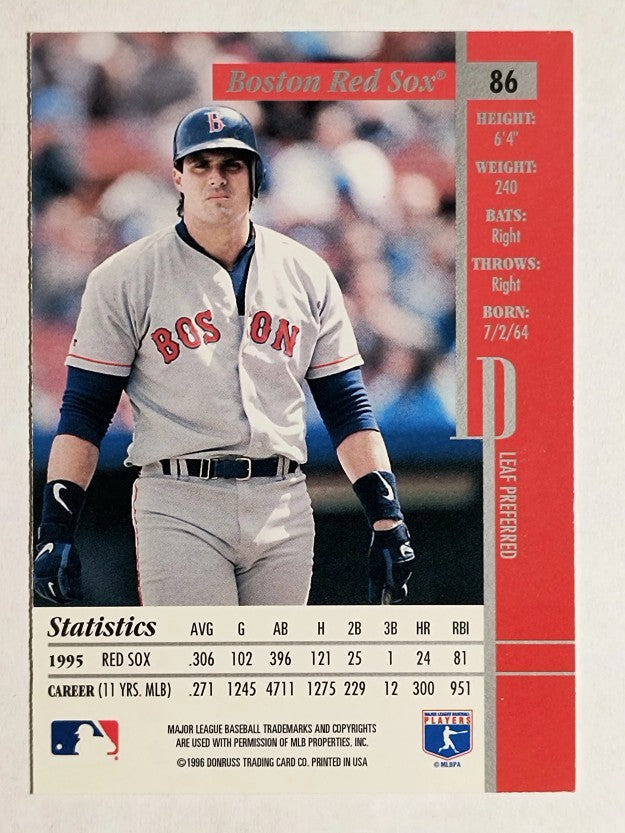 1996 Leaf Preferred #86 Jose Canseco