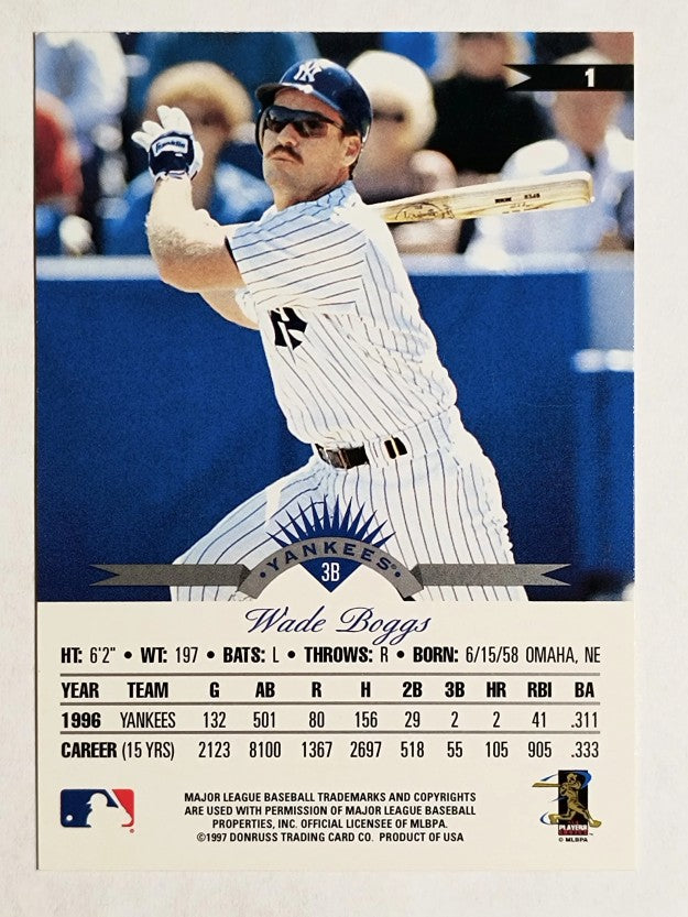 1997 Leaf #1 Wade Boggs