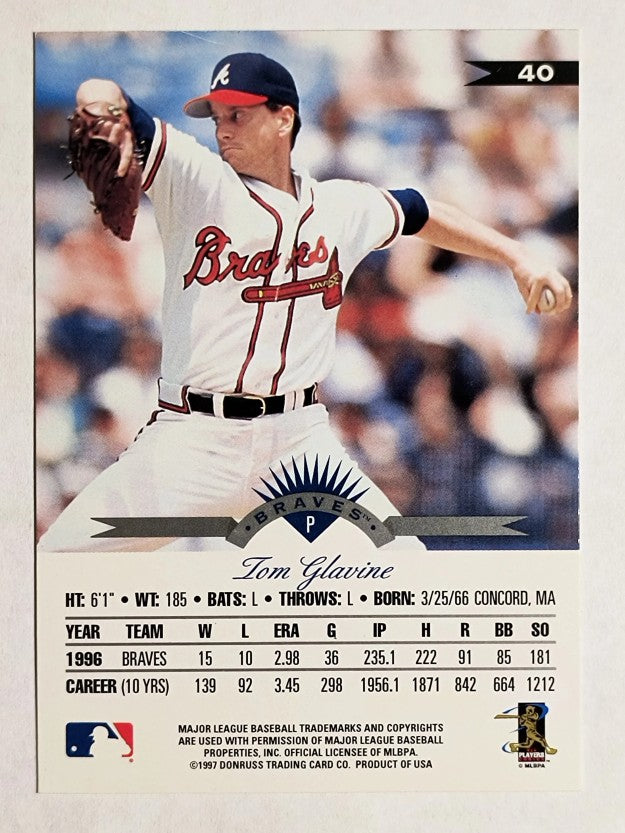 1997 Leaf #40 Tom Glavine