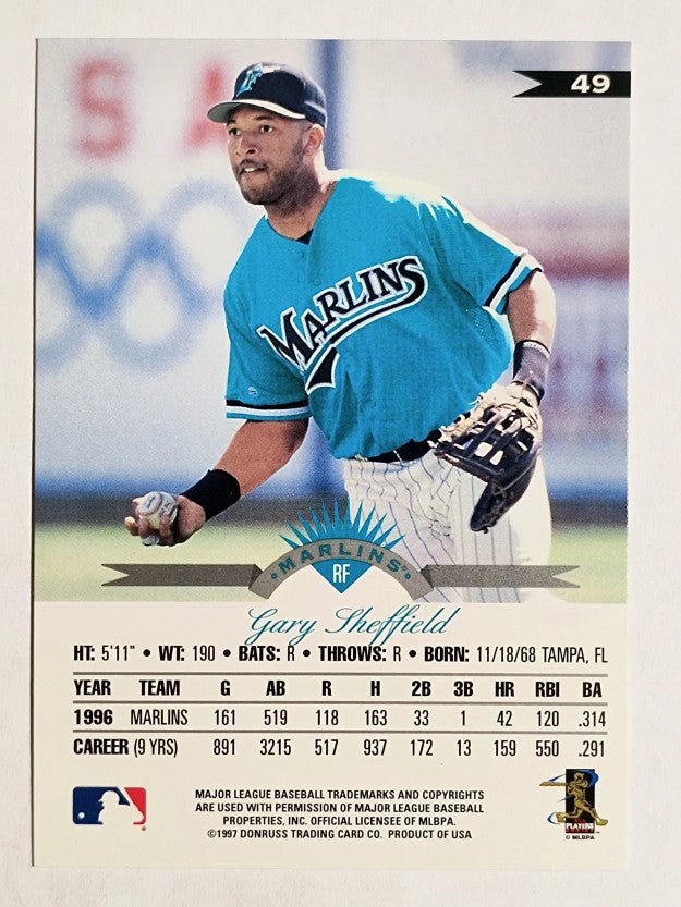 1997 Leaf #49 Gary Sheffield
