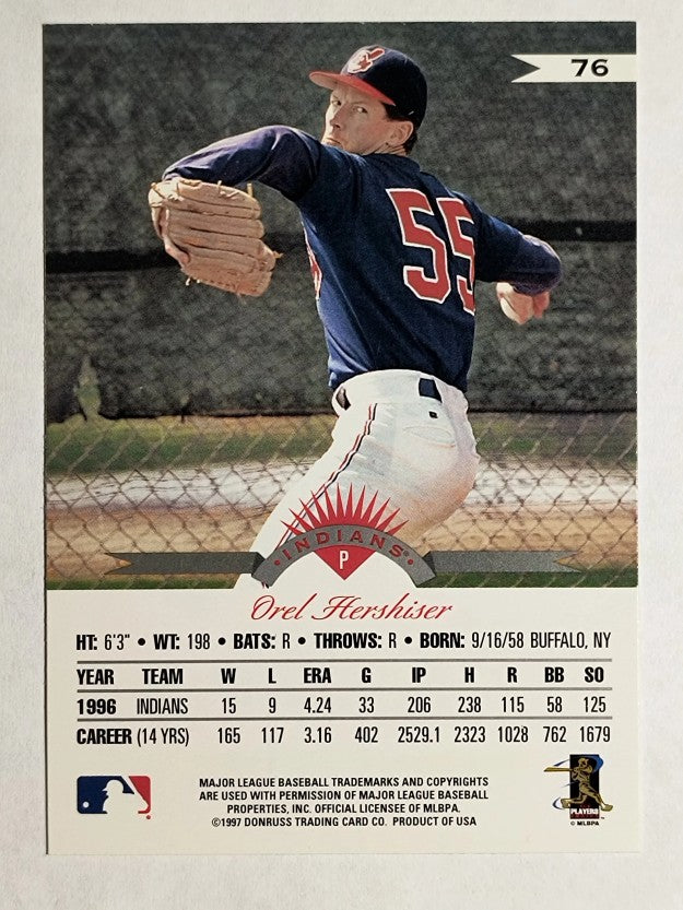 1997 Leaf #76 Orel Hershiser