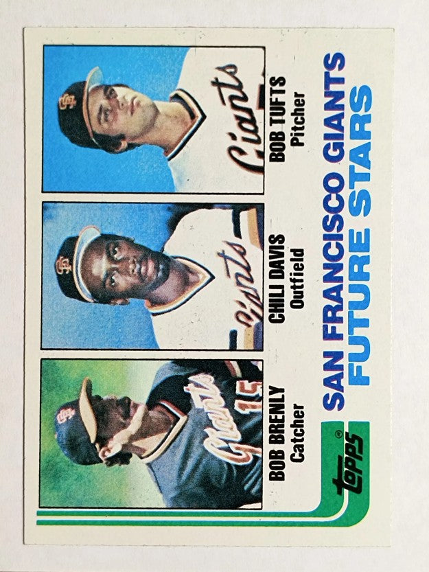 1982 Topps #171 Bob Brenly RC/Chili Davis RC/Bob Tufts RC