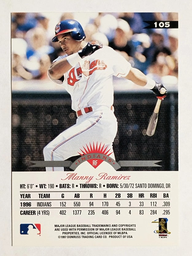 1997 Leaf #105 Manny Ramirez
