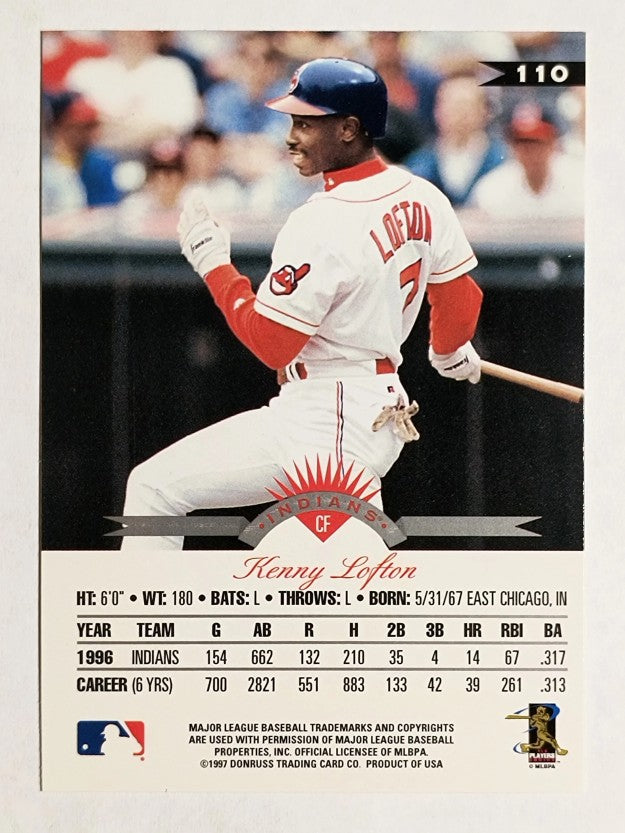 1997 Leaf #110 Kenny Lofton