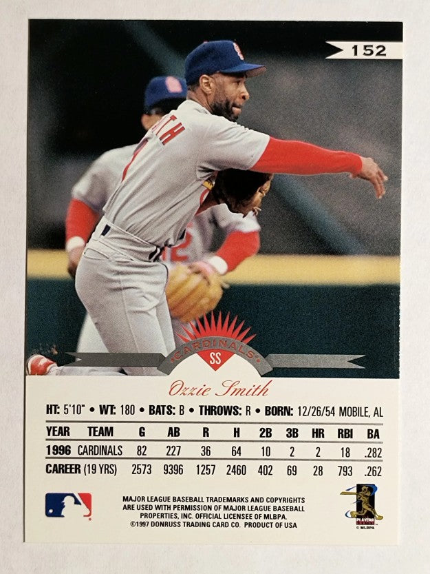 1997 Leaf #152 Ozzie Smith