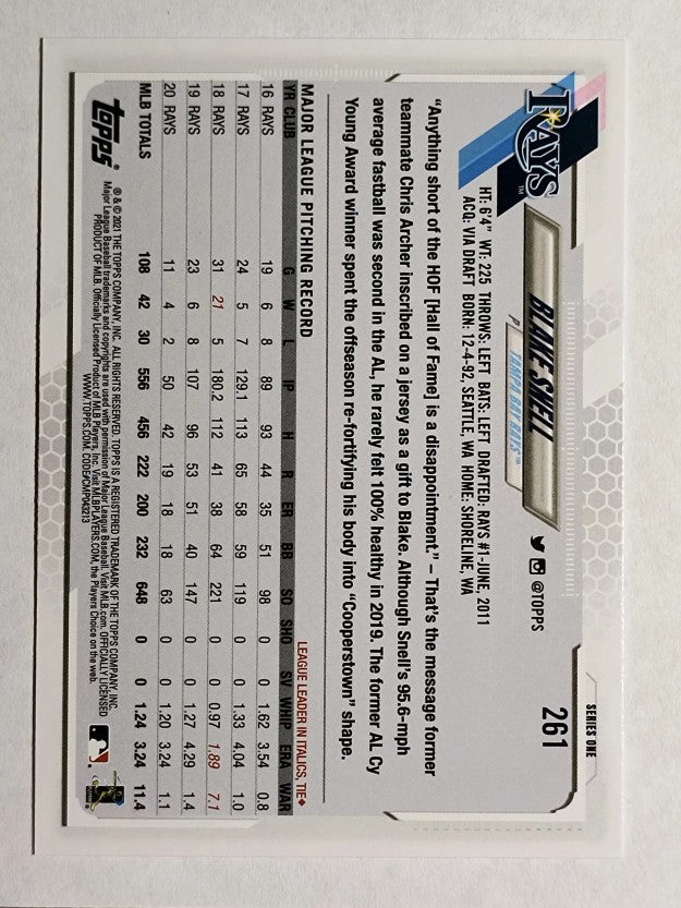 2021 Topps #261 Blake Snell