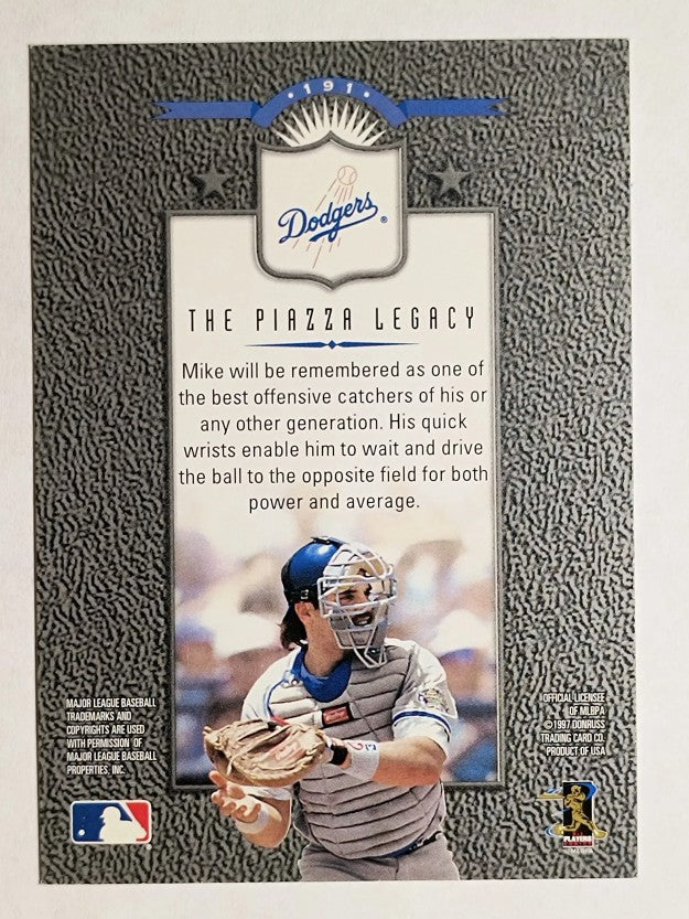 1997 Leaf #191 Mike Piazza LG
