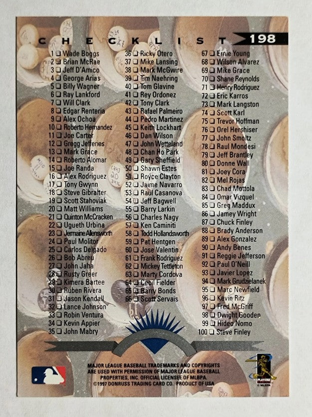 1997 Leaf #198 Andy Pettitte CL