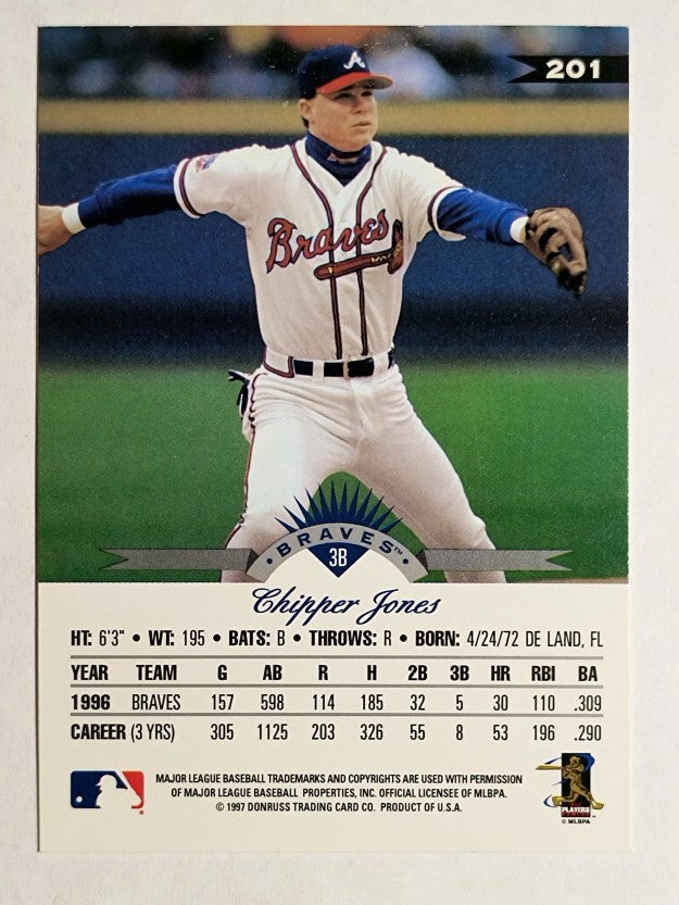 1997 Leaf #201 Chipper Jones