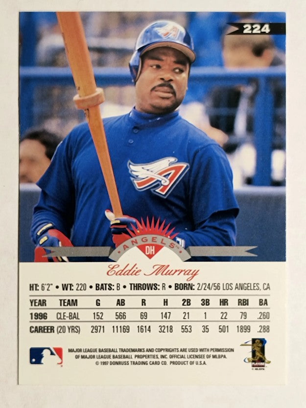 1997 Leaf #224 Eddie Murray