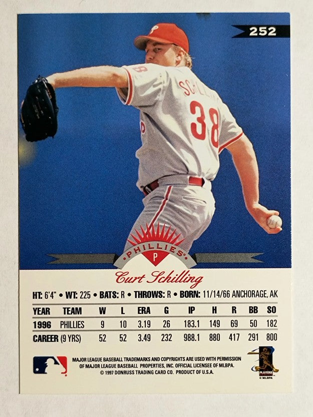 1997 Leaf #252 Curt Schilling