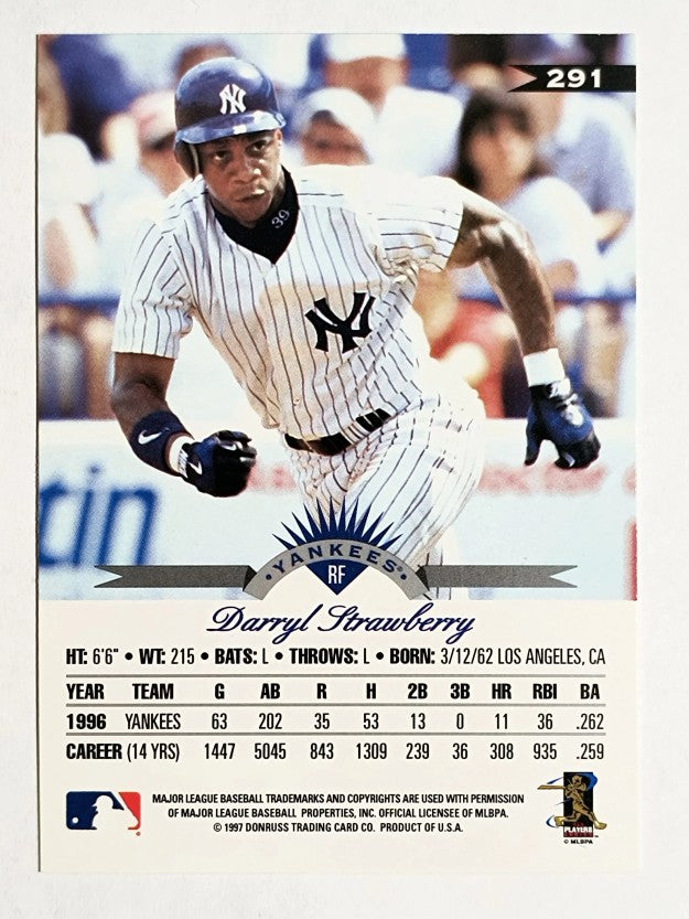1997 Leaf #291 Darryl Strawberry