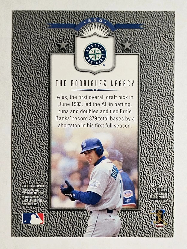 1997 Leaf #350 Alex Rodriguez LG