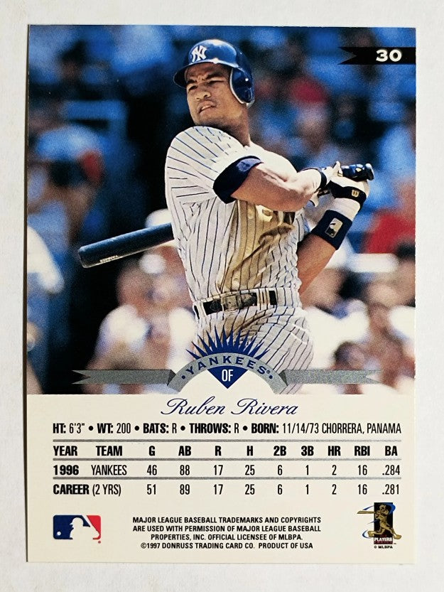 1997 Leaf Fractal Matrix #30 Ruben Rivera SY