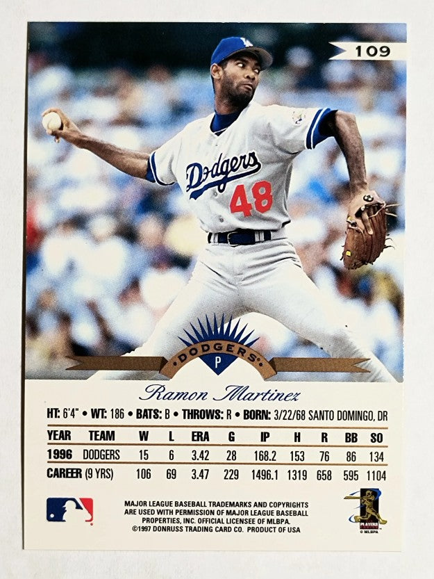 1997 Leaf Fractal Matrix #109 Ramon Martinez BX