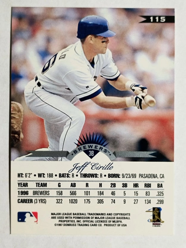 1997 Leaf Fractal Matrix #115 Jeff Cirillo SZ