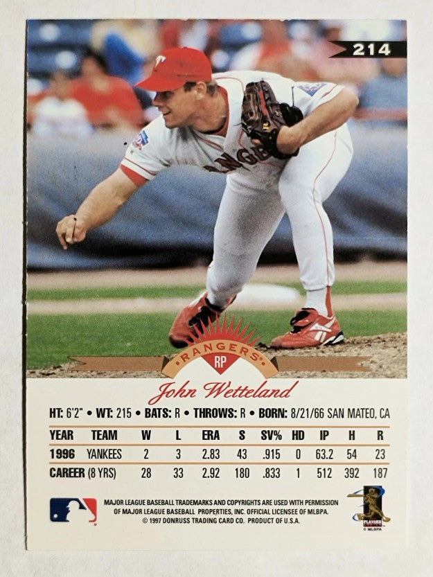 1997 Leaf Fractal Matrix #214 John Wetteland SX