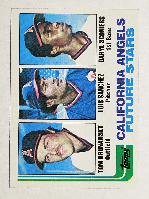 1982 Topps #653 Tom Brunansky RC/Luis Sanchez RC/Daryl Sconiers RC