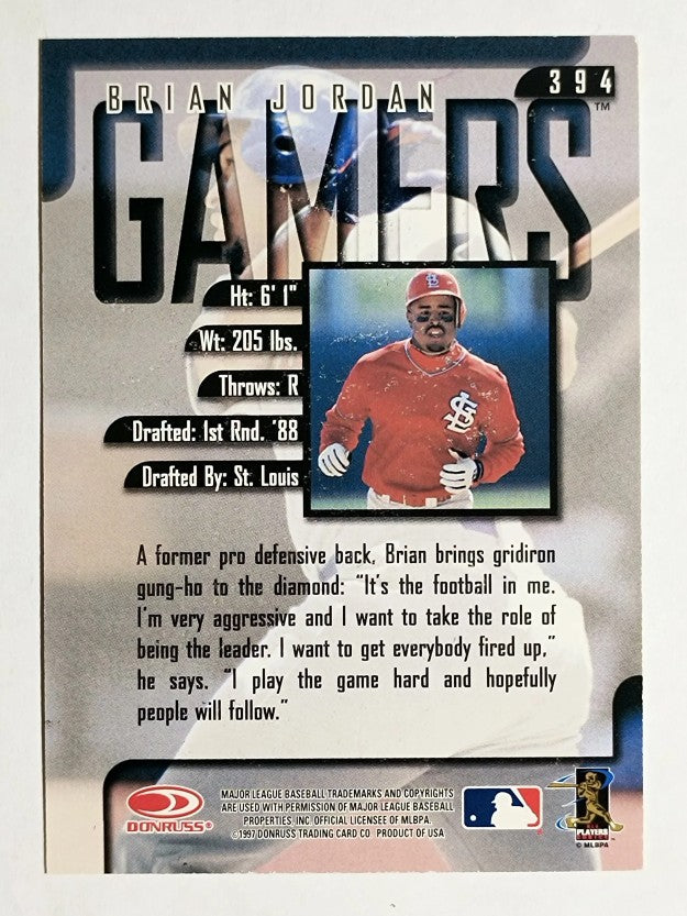 1997 Leaf Fractal Matrix #394 Brian Jordan GM BX