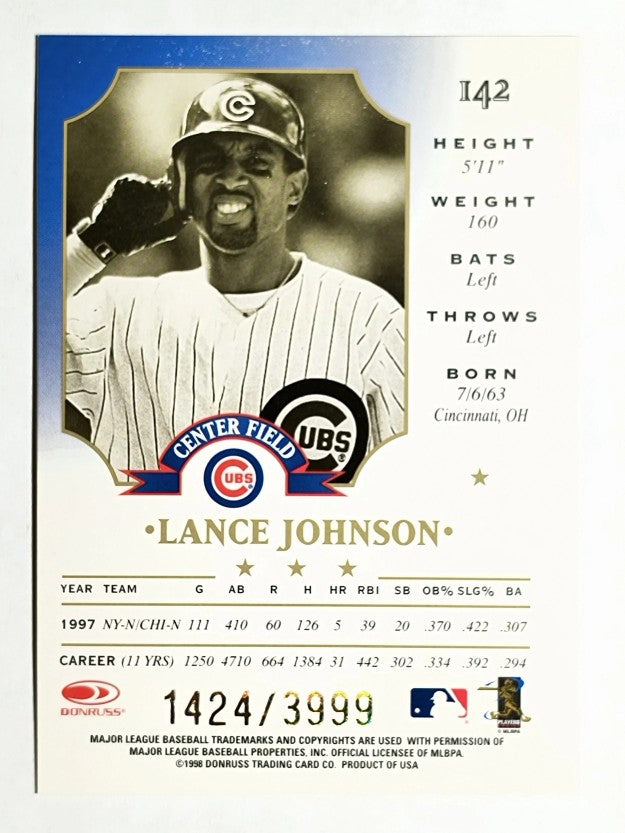 1998 Leaf Fractal Foundations #142 Lance Johnson