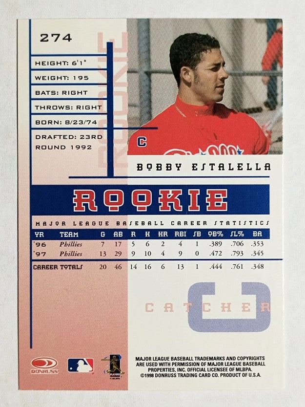 1998 Leaf Rookies and Stars #274 Bobby Estalella